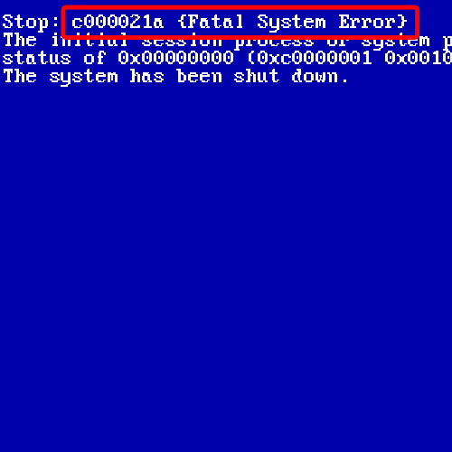 System error 31. Stop с000021а fatal system error. stop c000021a. c000021a.