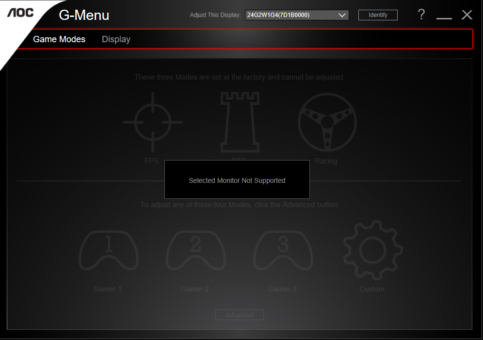 Aoc g menu. AOC pd32m.