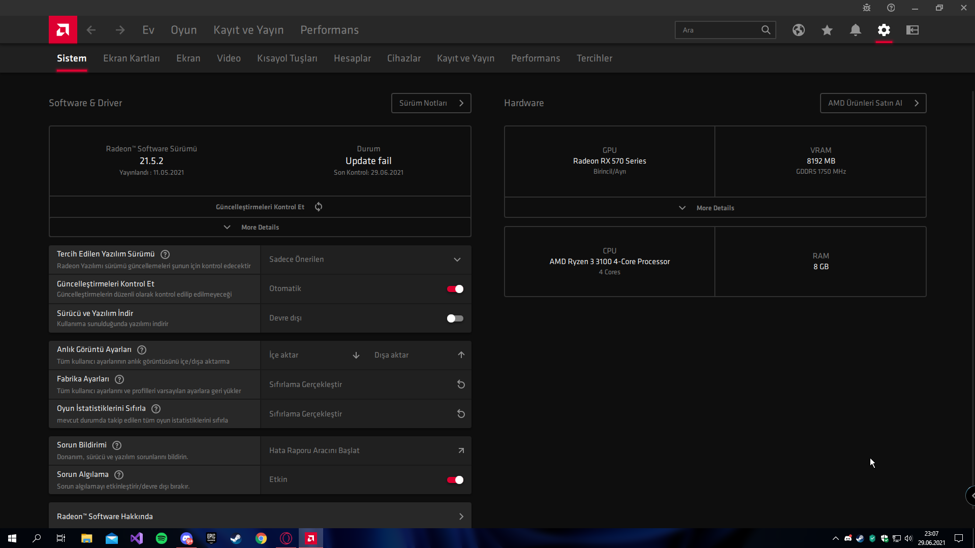 Amd driver update fail donan m ar ivi forum