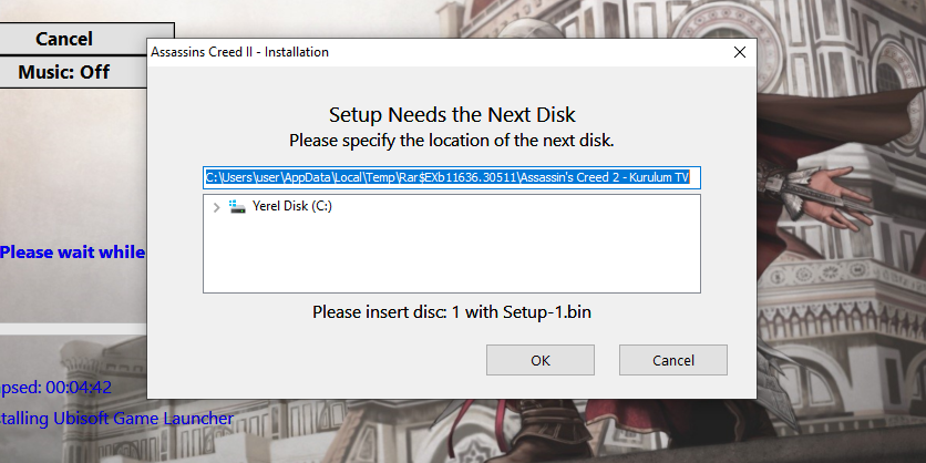 Please insert disc 1 with setup 1 bin hatası | Donanım Arşivi Forum