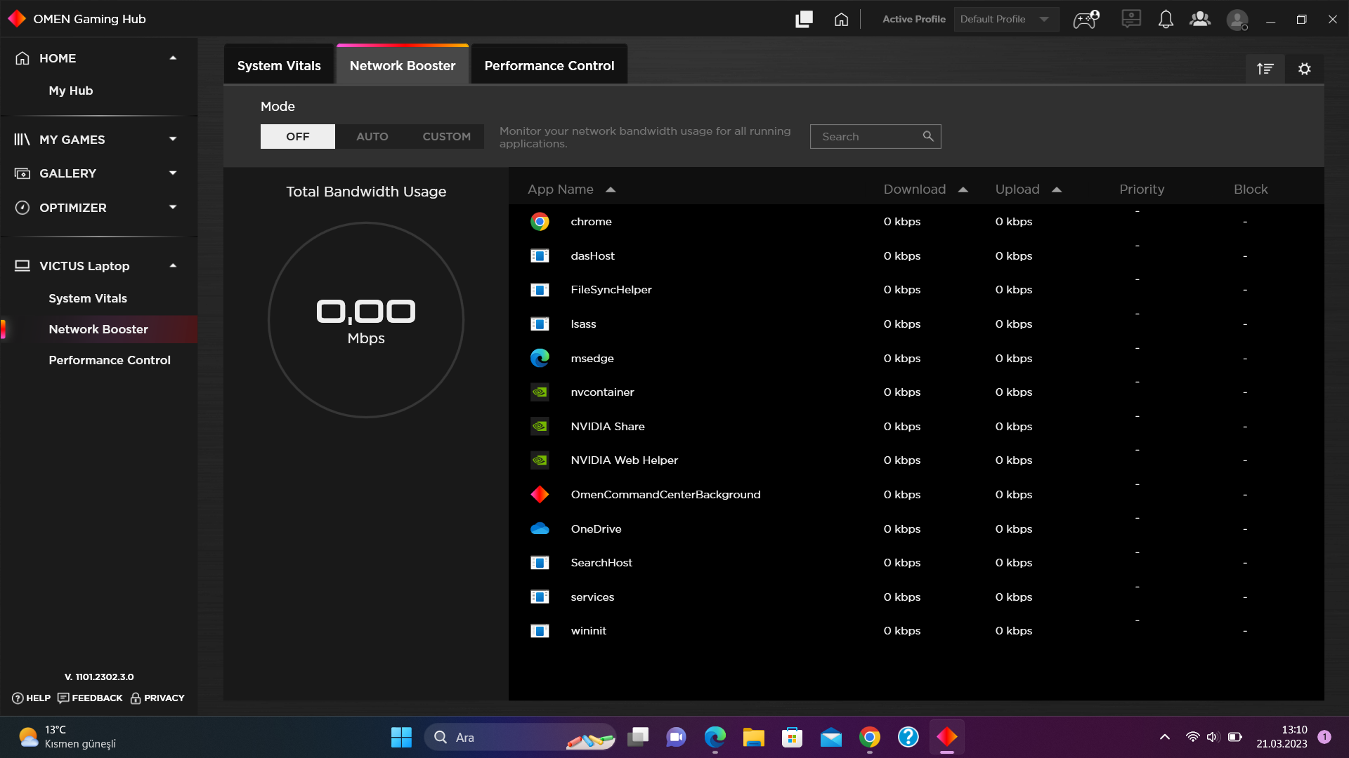 How to enable all ram on omen hub