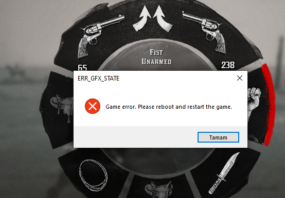 Yardım - RDR 2 kendi kendine error veriyor | Donanım Arşivi Forum