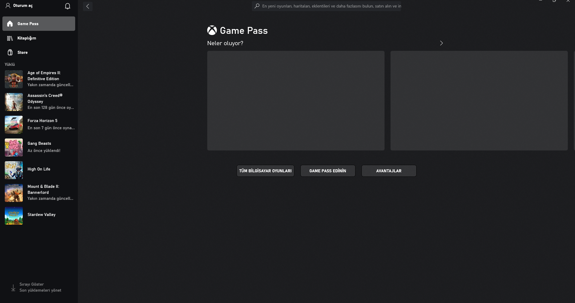 XBOX game pass uygulaması tepki vermiyor | Donanım Arşivi Forum