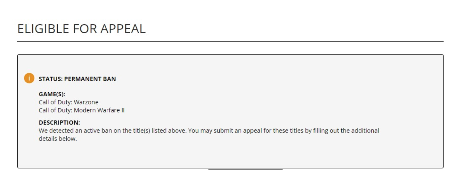 Call of duty wz2/mw2 perma ban :( | Donanım Arşivi Forum