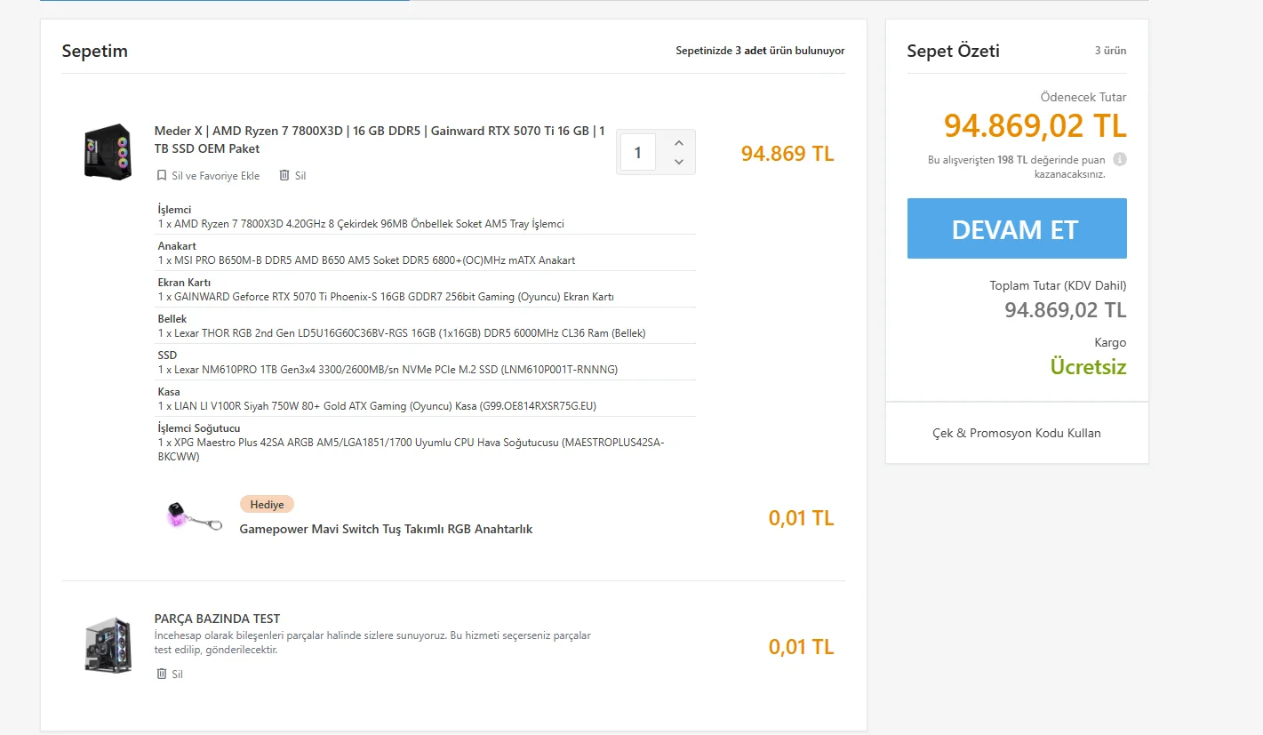 En Fazla 85 Bin TL OEM Sistem Önerisi | Sayfa 3 | Donanım Arşivi Forum