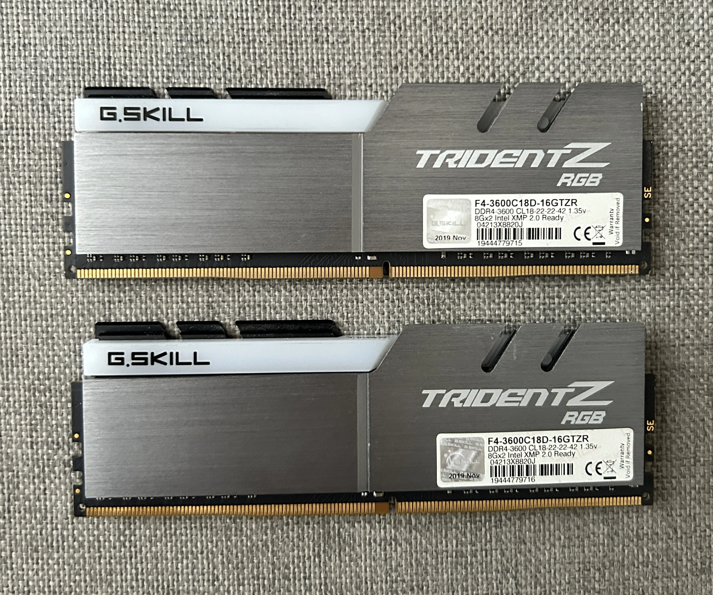 G.Skill Trident Z RGB (2x8) 16GB 3600MHz CL18 DDR4 Ram | Donanım