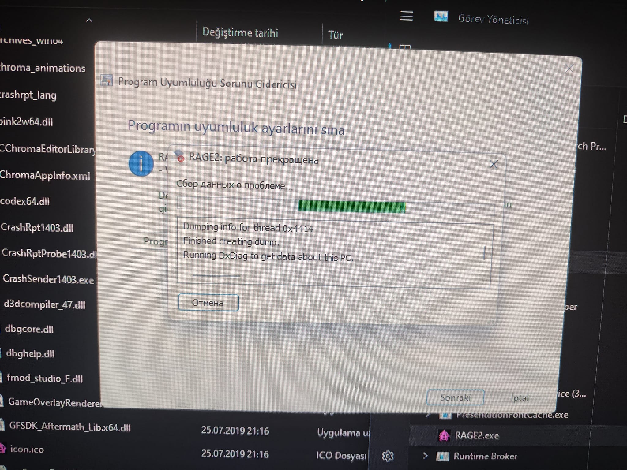 Yardım Rage 2 Crashing Sorunu Donanım Arşivi Forum