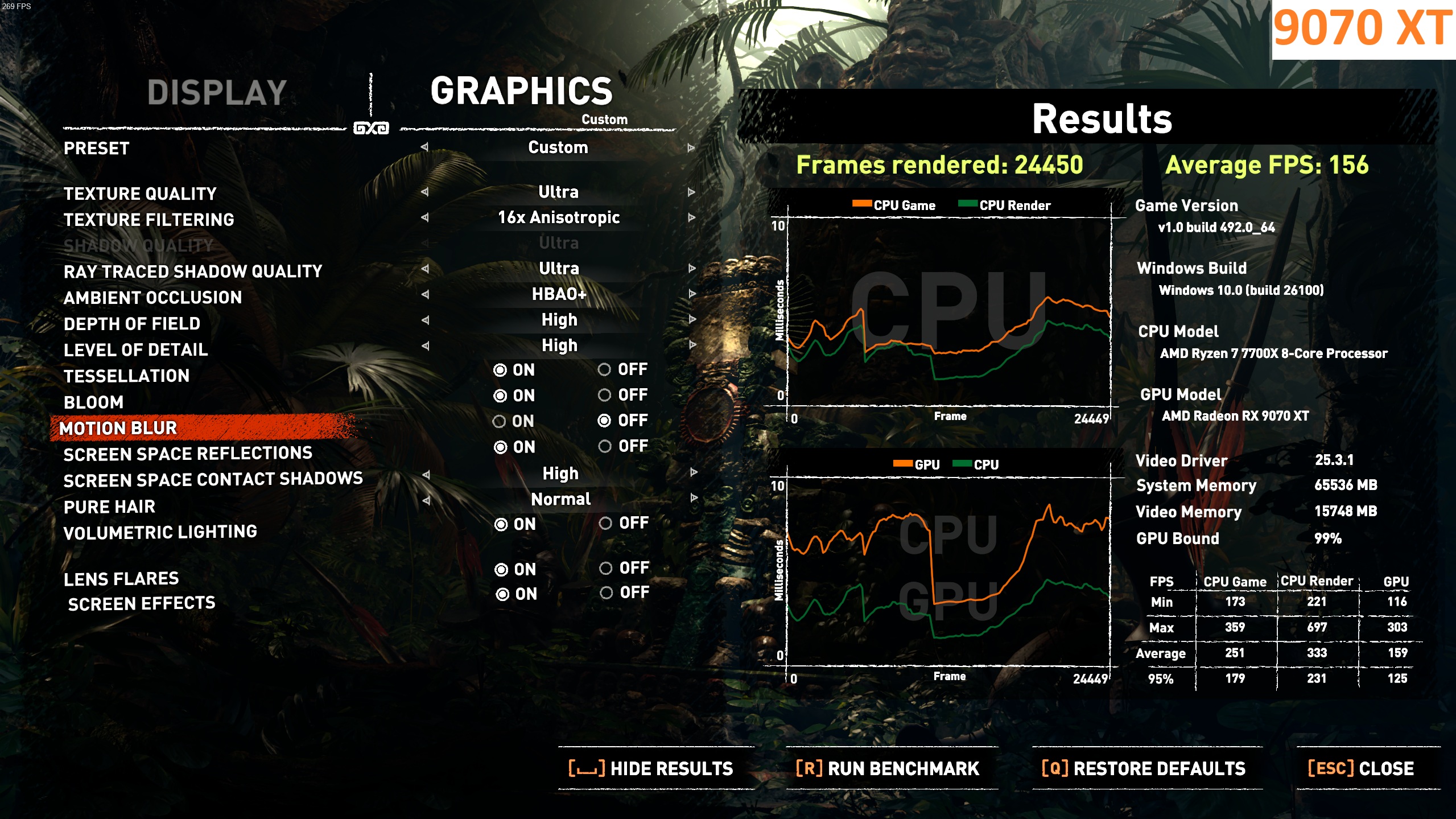 2K Custom Tüm ayarlar en sona getirildi(Intel XeSS Kapalı, AMD FidelityFX CAS Kapalı, Ray Trac...jpg