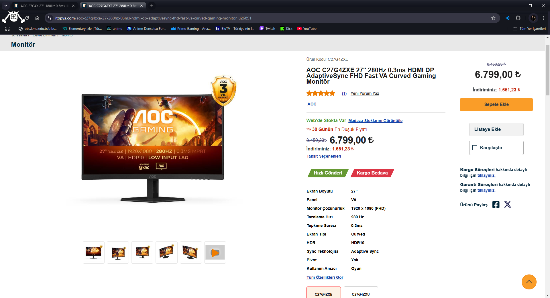 AOC C27G4ZXE 27_ 280Hz 0.3ms HDMI DP AdaptiveSync FHD Fast VA Curved Gaming Monitör _ ITOPYA -...png