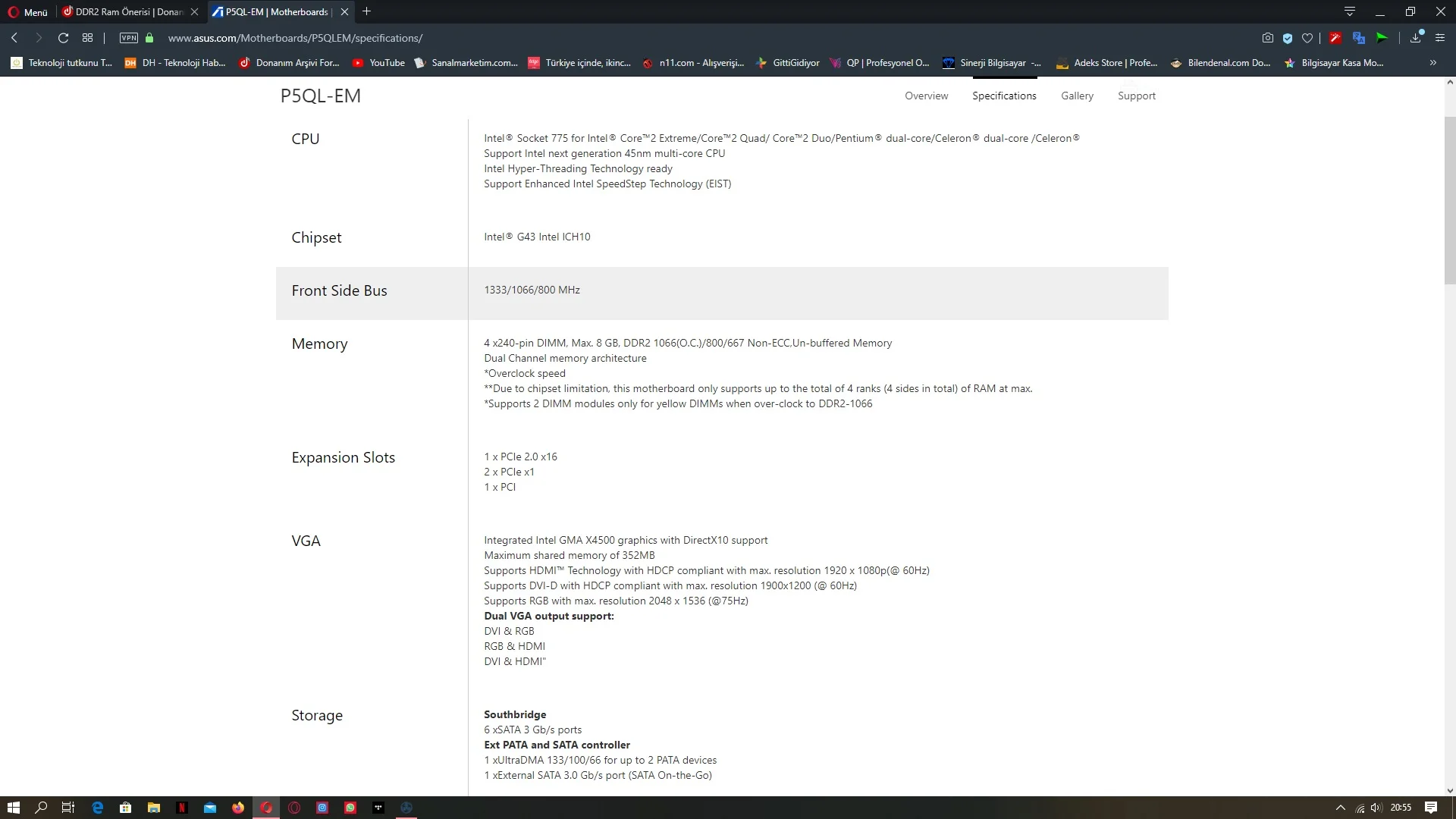 Asus P5QL-EM teknik özellikler.webp