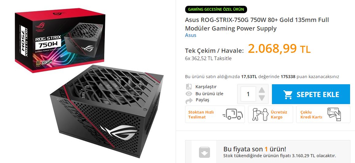 Asus ROG-STRIX-750G 750W 80+ Gold 135mm Full Modüler Gaming Power Supply.JPG