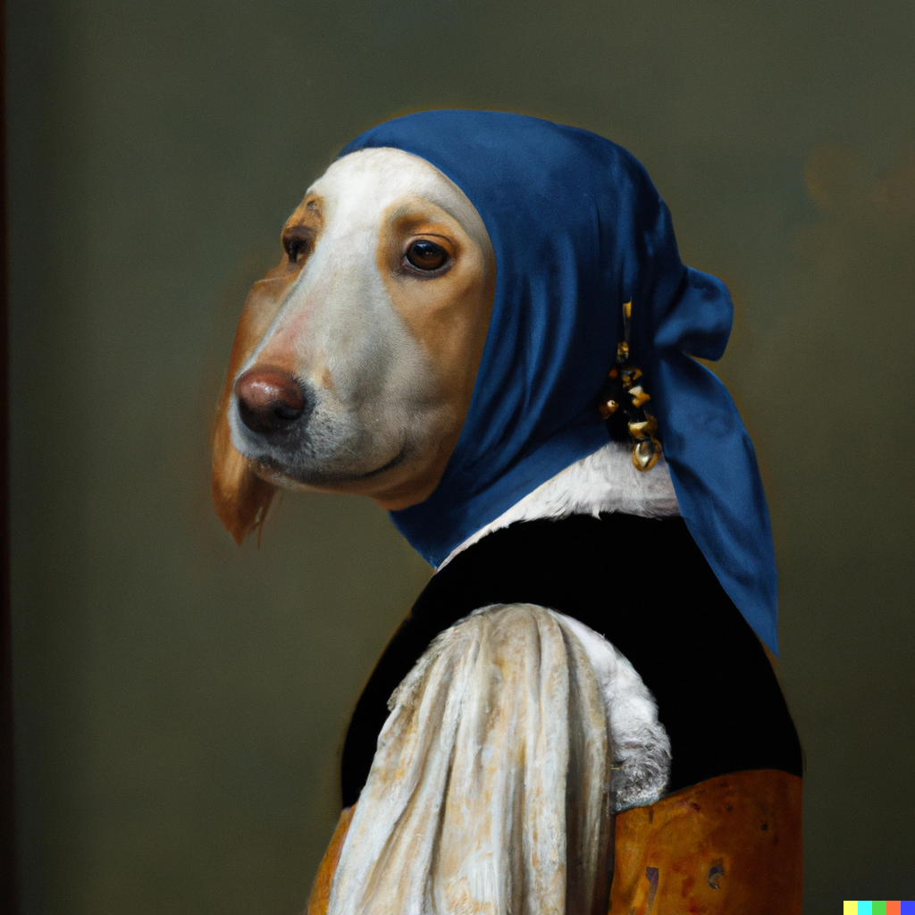 DALL·E 2022-12-04 09.08.52 - Dog  WITH A PEARL EARRING by johannes vermeer.png