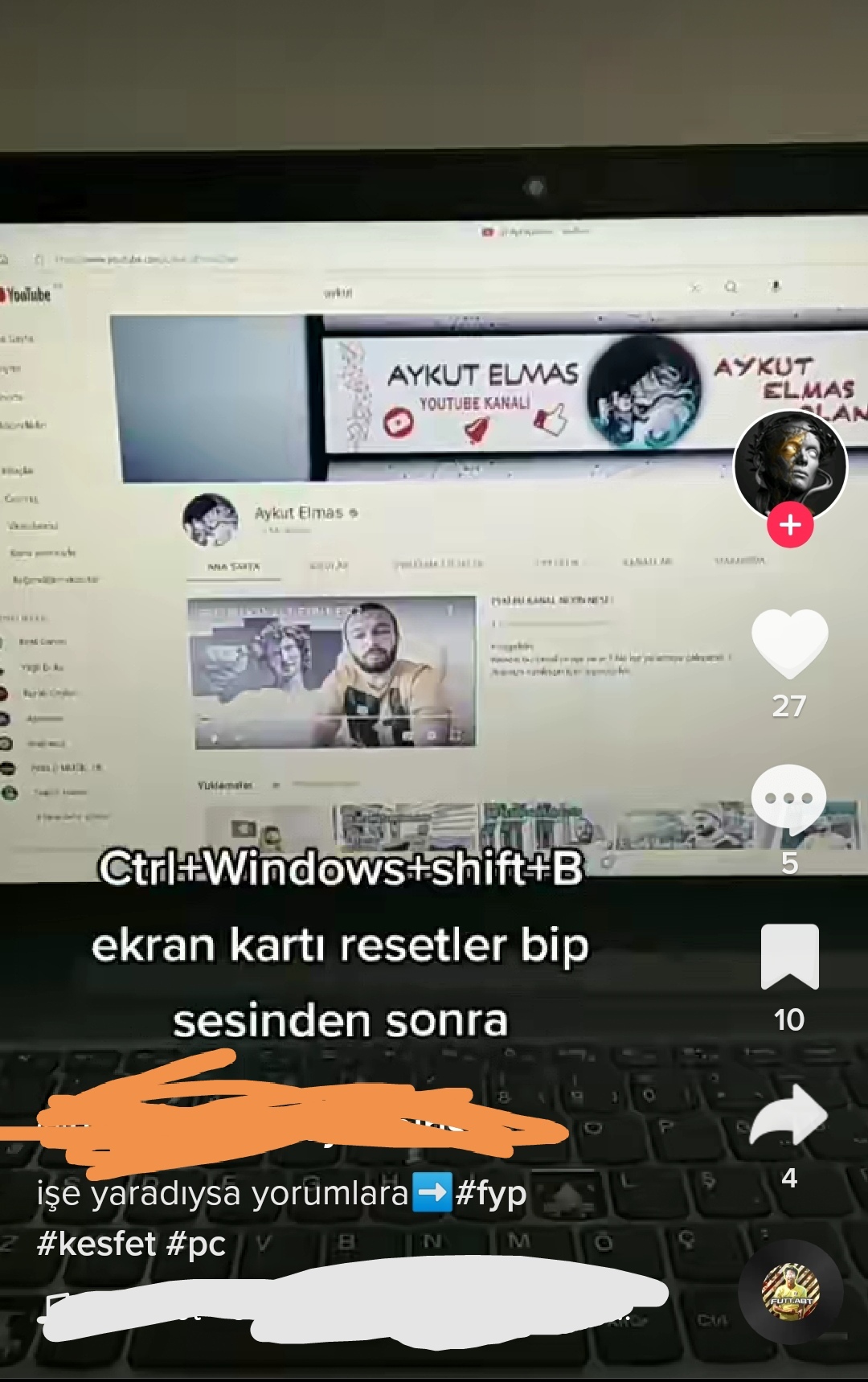 CTRL+WİNDOWS+SHİFT+B Donanım Arşivi Forum