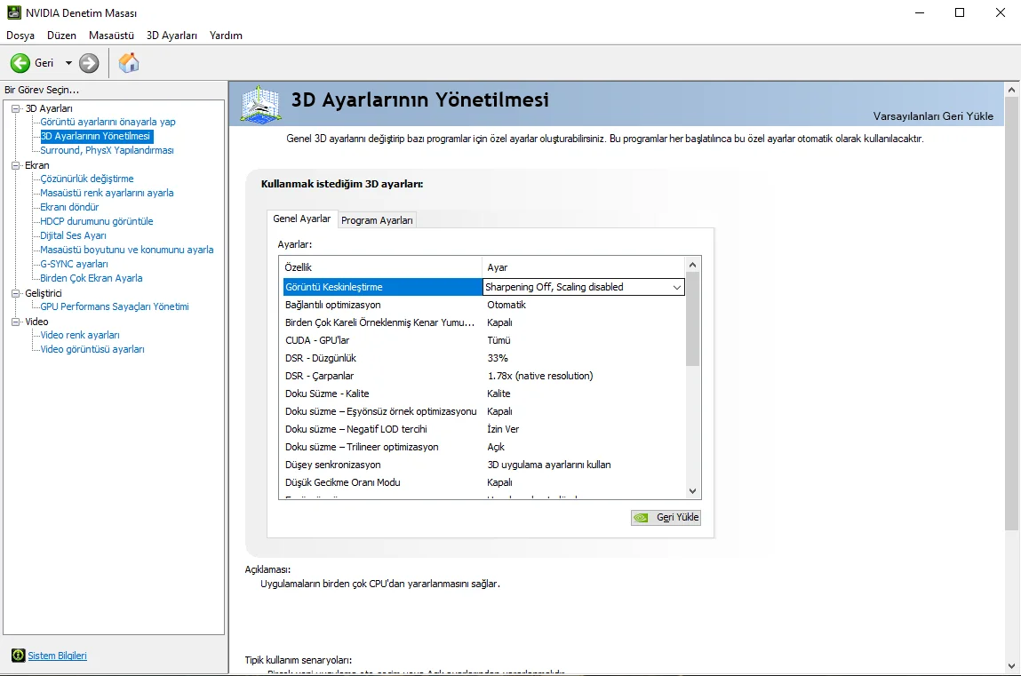 Nvidia Görüntü Keskinleştirme Ayarı.webp
