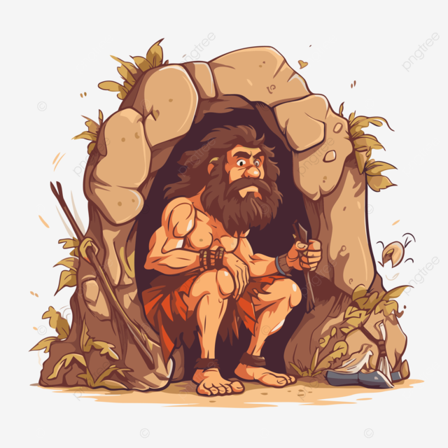 pngtree-caveman-clipart-cartoon-caveman-with-a-cave-and-tools-sitting-in-vector-png-image_6804...png