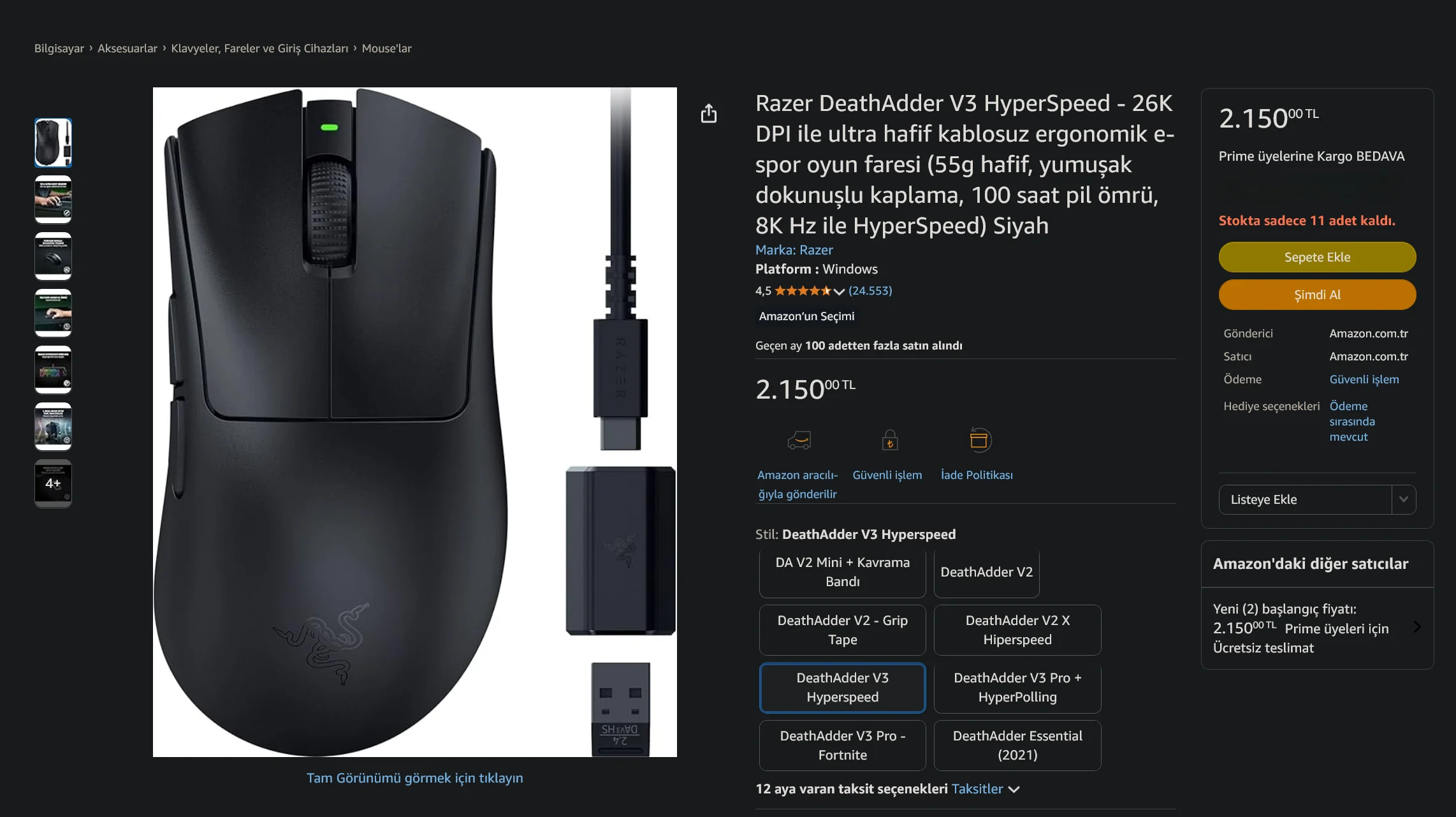 Screenshot 2025-07-14 at 01-38-08 Razer DeathAdder V3 HyperSpeed - 26K DPI ile ultra hafif ka...webp