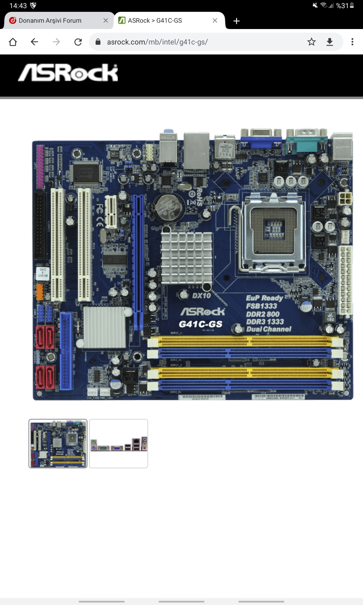 Asrock g41c vs