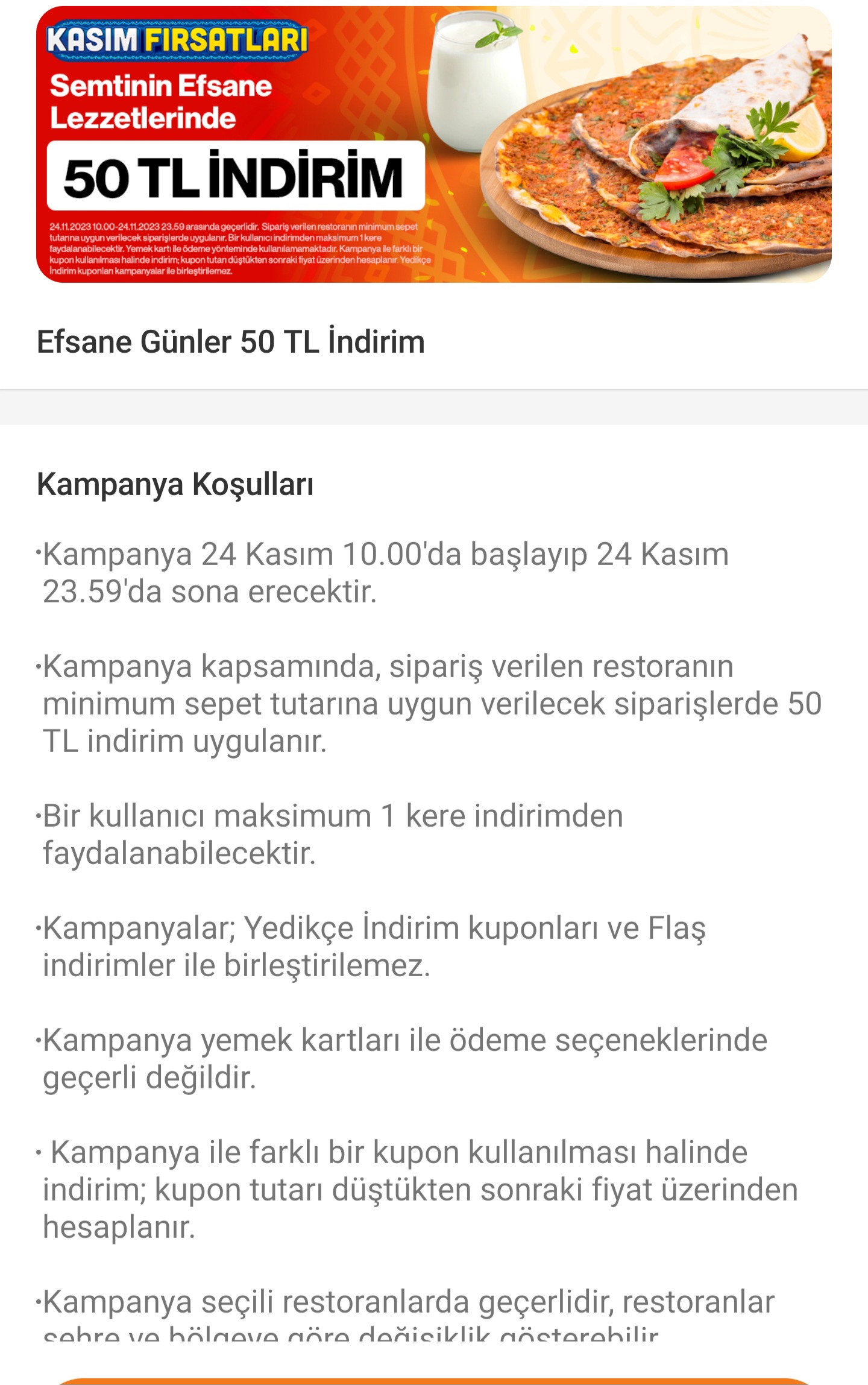 Trendyol 50 deals indirim