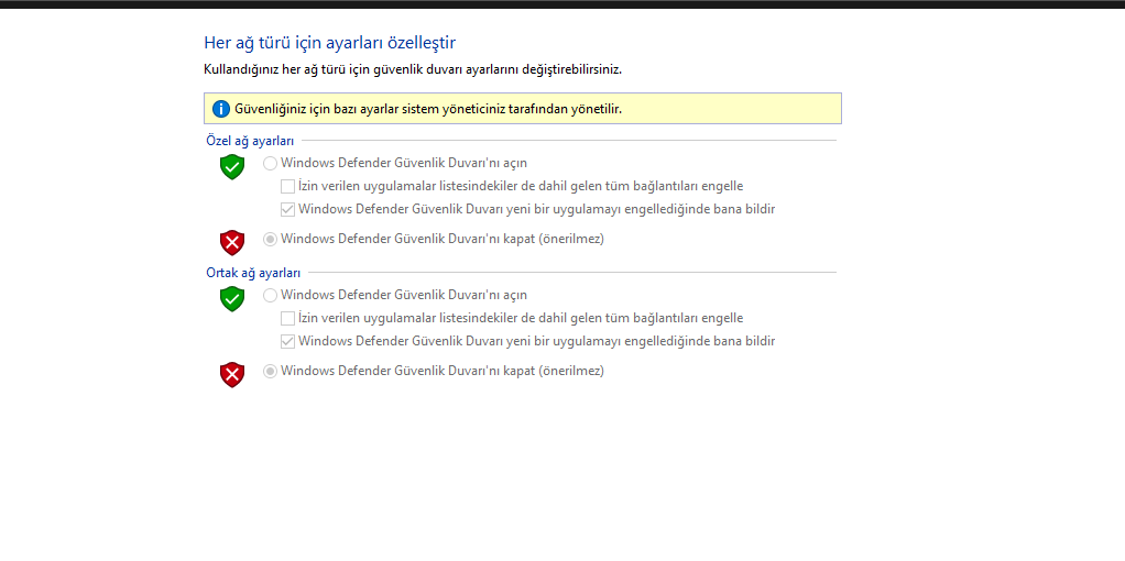 Windows 10 Güvenlik Duvarı Açılmıyor Donanım Arşivi Forum