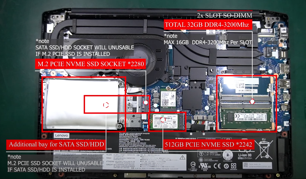 Lenovo ideapad 320 установка ssd m2