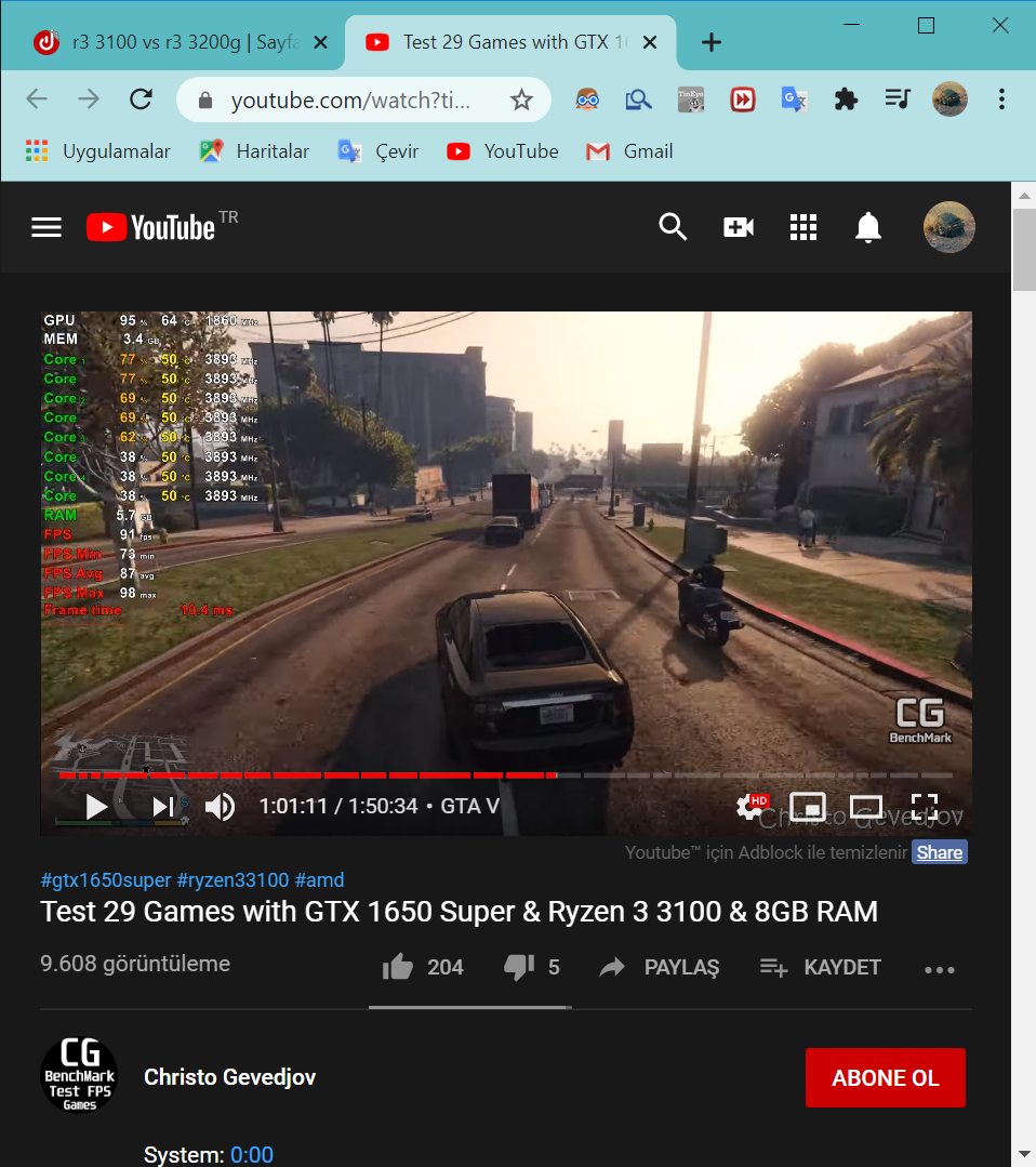 Test 29 Games with GTX 1650 Super & Ryzen 3 3100 & 8GB RAM - YouTube - Google Chrome 20.07.202...png