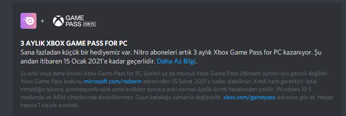 Xbox Game Pass, Discord Nitro Kampanyası Bitti mi.png