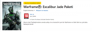 WarframeⓇ: Excalibur Jade Paketi