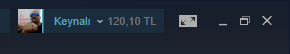 steam 120 tl bakiyeyi 100 tl ye satıyorum