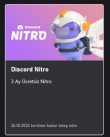 3 aylık discord nitro ile takas