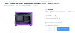 Cooler Master NR200P Tempered Glass Mor USB 3.2 Mini-ITX Kasa , MCB-NR200P-PCNN-S00 - Google C...png