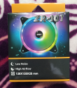 3x Zauss Zr-101 12cm 1500Rpm Pwm Rainbow Fan