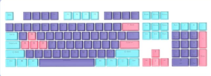 2set pbt keycaps (Mor olan ışık geçiriyor)