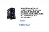 GeForce RTX 3060 TI - Intel i5 12400F sistemimi ihtiyaçtan satıyorum, garantileri devam ediyor.