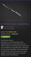 ★ Stiletto Knife | Scorched (Well-Worn) Satılık