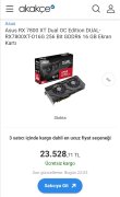 Satılık 1 Aylık ASUS RX 7800 XT - 20.500TL (DOLAP)