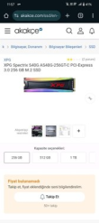 XPG Spectrix S40G 256GB SSD