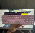 Dareu EK871 GTR Kablosuz Red Switch Beyaz renkli mekanik klavye